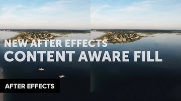 New Content Aware Fill Inside After Effects 16.1