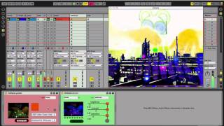 Audio Visual set in Ableton with VIZZable