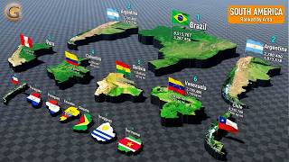 Full South American Countries Size 3D Size Comparison Guide