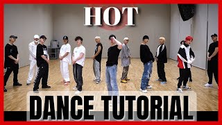 SEVENTEEN - 'HOT' Dance Practice Mirrored Tutorial (SLOWED)