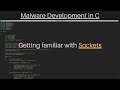 Malware Development in C | Getting familiar with sockets