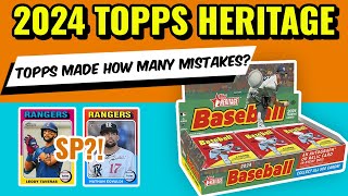 TOPPS SCREWED UP!!  WHAT YOU NEED TO KNOW ABOUT 2024 TOPPS HERITAGE