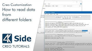 Creo Customization: How to read data from different folders