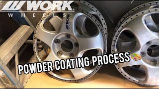 POWDER COATING PROCESS! (WORK WHEELS)