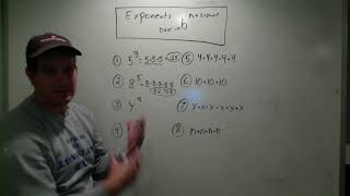 Quick Exponent Review