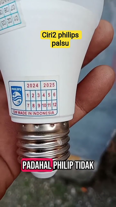 Download lagu CIRI-CIRI LAMPU LED PHILIPS PALSU