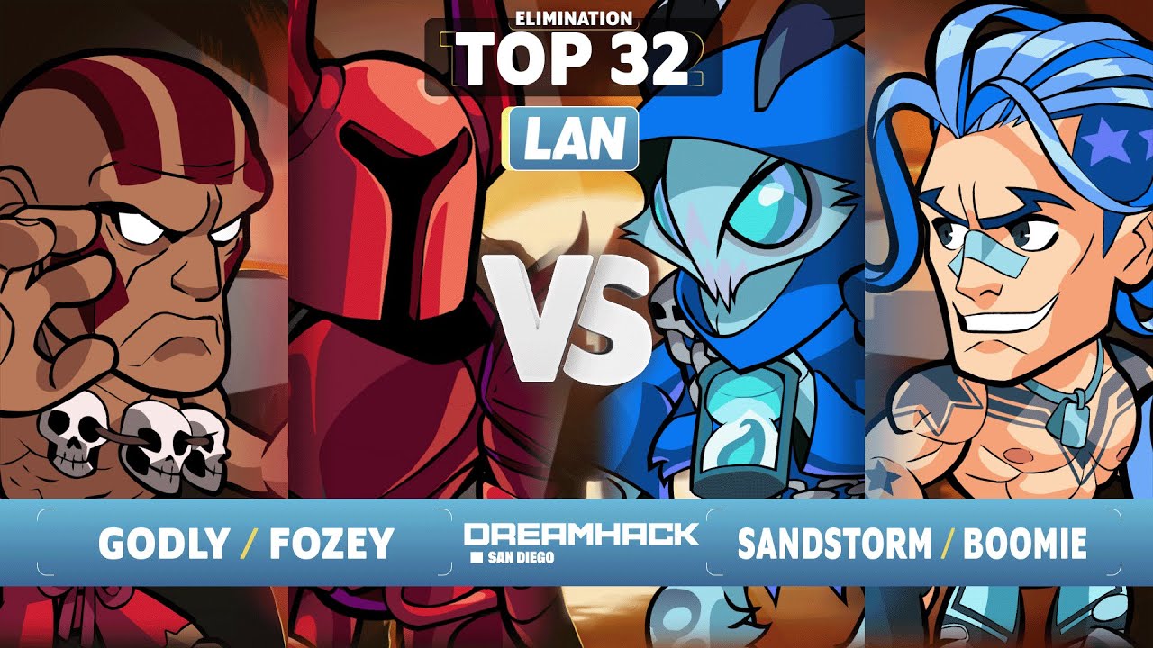 Godly & Fozey vs Sandstorm & Boomie - Top 32 - Dreamhack San Diego 2023 - LAN 2v2