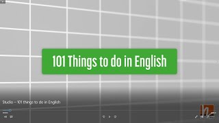 Studio – 101 Things to do in English