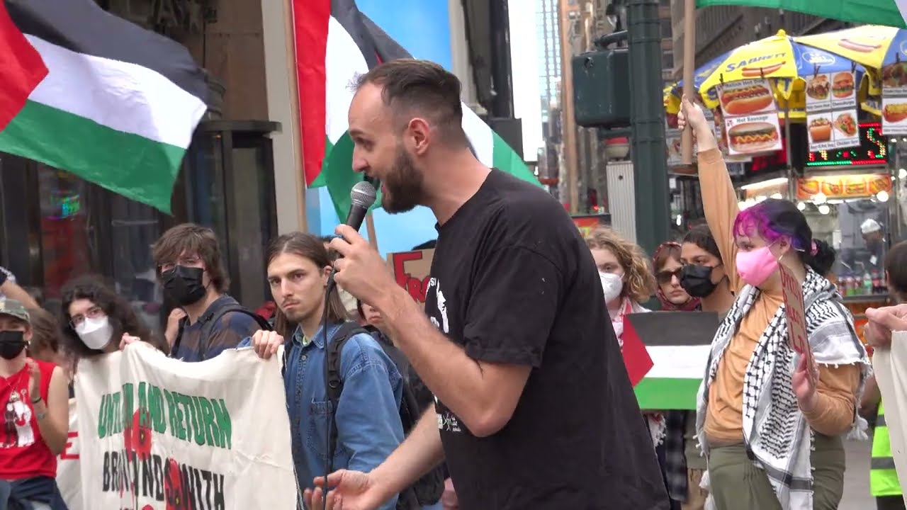 Herald Square NYC to Washington Square Park March & Rally for Palestine April 25, 2025, 4K #11 C1325