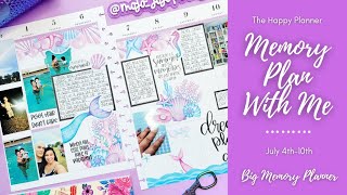 Memory Plan With Me | July 4th-10th | BIG Vertical Happy Planner | The Happy Planner | MAMBI