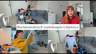 Mitä ostan ruokakaupasta, tein kevätsiivouksen vaatekaappiin & videoiden julkaisun vaikeus