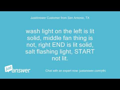 Indesit DFG 15B1 salt light flashes within about 3-5 minutes