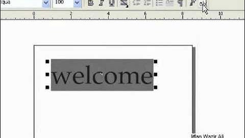 Lecture 6 Corel Draw 12 Tutorial Urdu