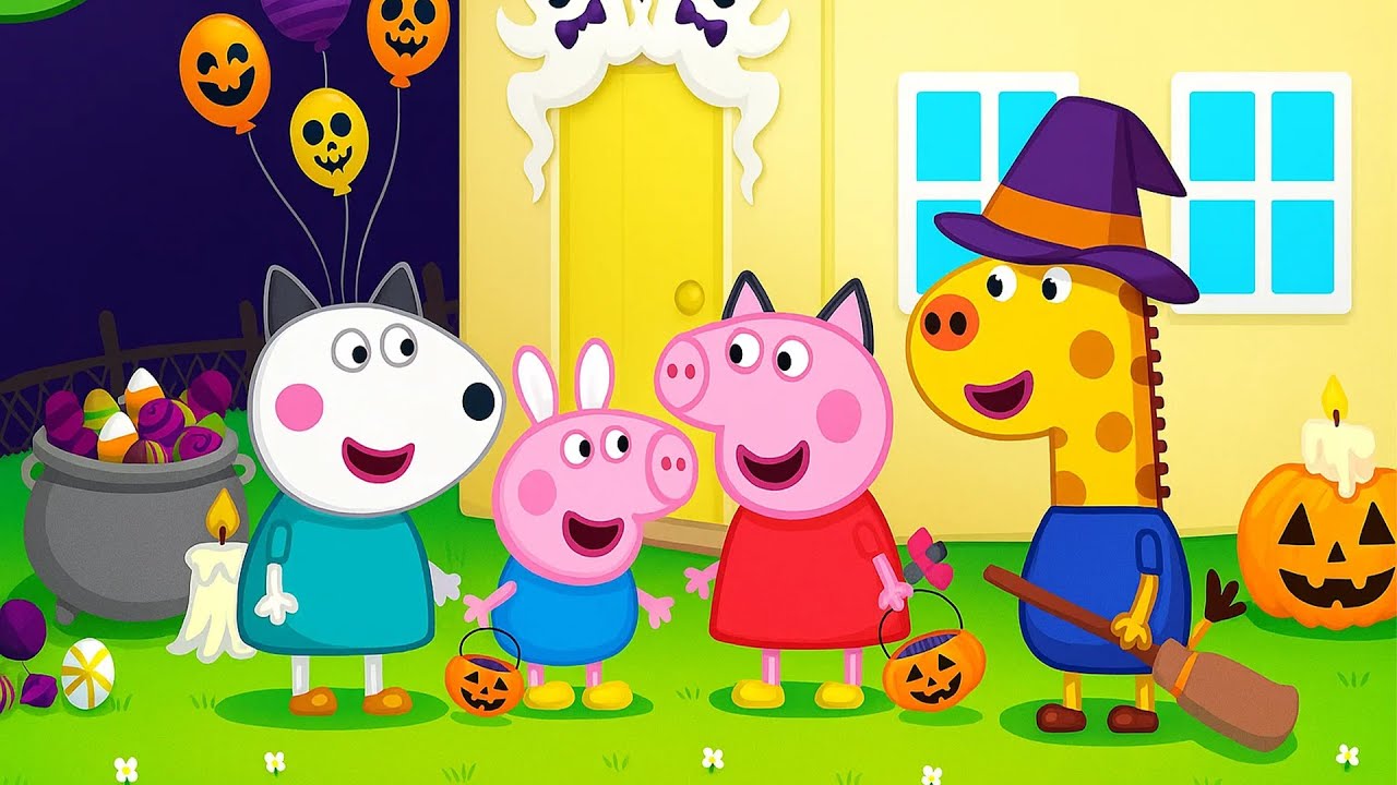 Halloween Night Fun! 🎃👻 Trick or Treat with Peppa And Friends 🐷🍬 | Funny Peppa Pig Animation