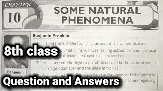 8th class | Physics | 10.Some Natural Phenomena lesson | Keywords| Mindmapping |Question and Answers