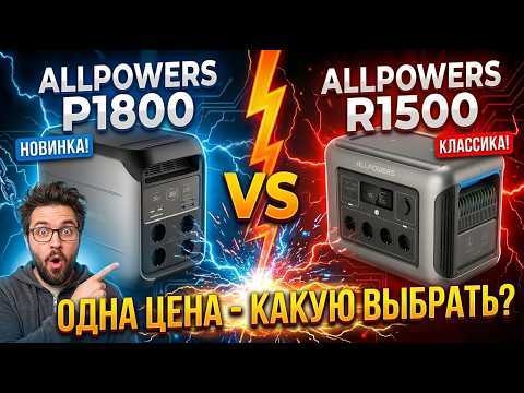 Одинаковая цена, но они РАЗНЫЕ! Что выбрать: ALLPOWERS P1800 или R1500? Честное сравнение