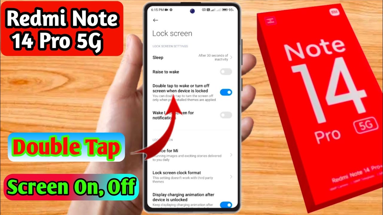 redmi note 14 pro 5g double tap screen on off, redmi note 14 pro 5g ...