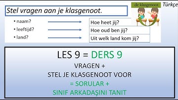 DERS 9 - SORULAR-SIFIRDAN Hollandaca  -#Nederlandsleren #learndutch #Hollandacaögreniyorum #NT2