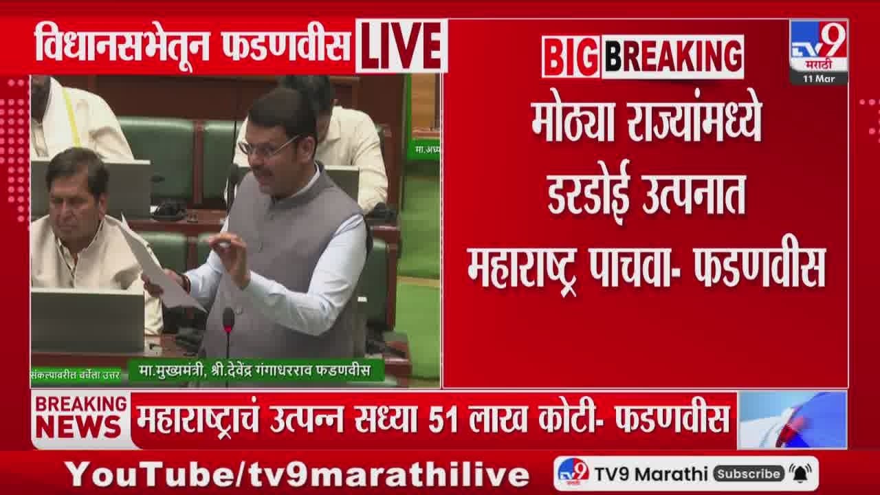 Devendra Fadnavis | मोठ्या राज्यांमध्ये डरडोई उत्पनात महाराष्ट्र पाचवा- फडणवीस