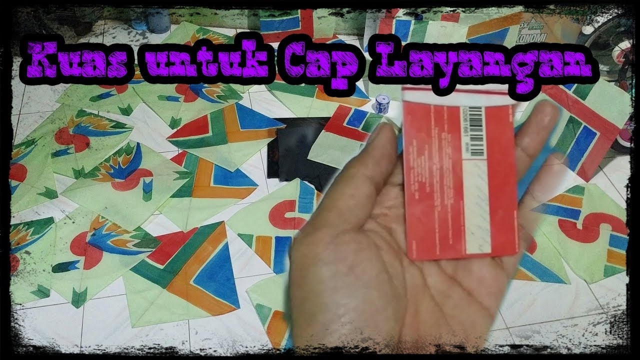 Kuas untuk cap  pulas layangan  aduan YouTube