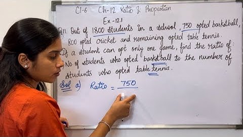 Exercise-12.1 Question 11 Solution | Class 6 Maths chapter 12 Ratio and Proportion