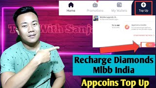 Purchase Diamonds Mlbb India | Top Up Appcoins Wallet | Appcoins Is Not Showing In Mlbb All In One screenshot 4