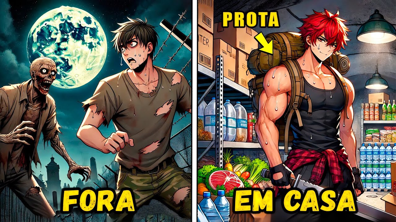 Ele Criou Um Bunker Com Comida E Água Em Sua Casa Enquanto As Pessoas Lutavam Contra Zumbis | Manhwa
