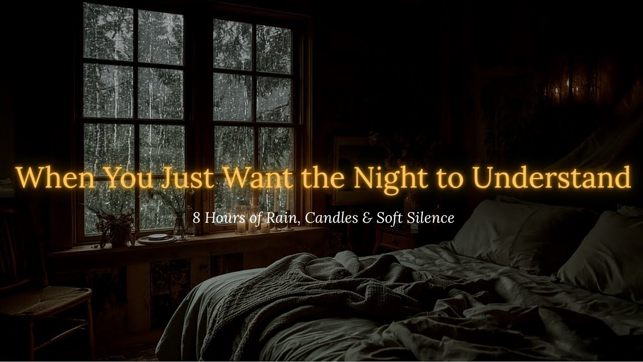 8 Hours Rain & Candlelight Ambience | Relaxing Rain Sounds for Deep ...