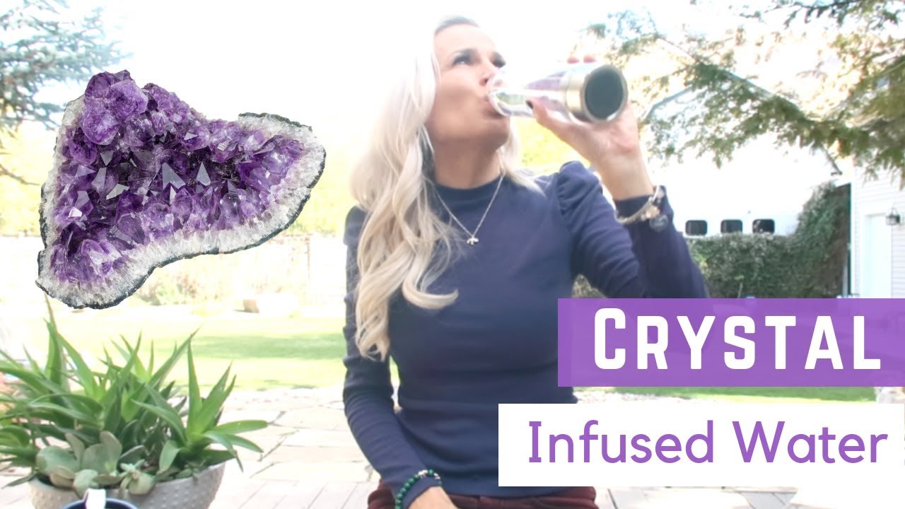 CRYSTAL INFUSED ☮️Water bottle gem (AtPerry's)