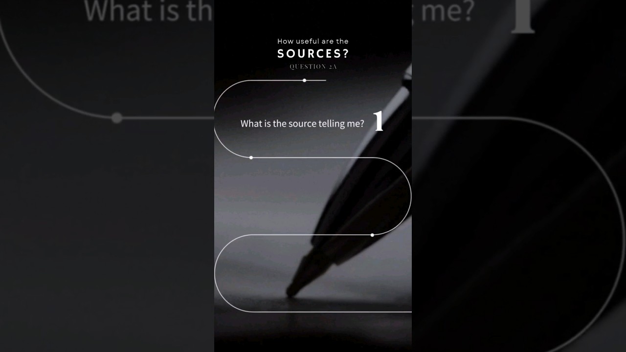 Question 2a: How useful are the sources? 