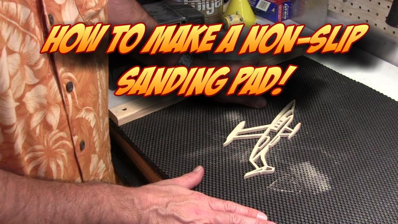 Make a NON-SLIP Portable Sanding Pad For Scroll Saw ...