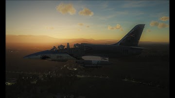 DCS World. L-39ZA Bombs and rockets run
