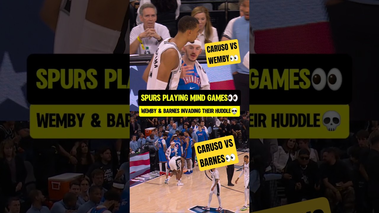 Spurs trying to get in OKC players heads👀