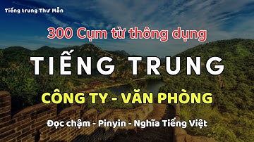 300 Câu Tiếng Trung Giao Tiếp Công Ty - Văn Phòng| Luyện Nghe Tiếng Trung| Luyện Đọc Tiếng Trung