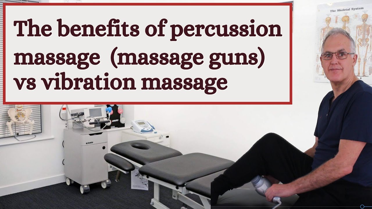 The benefits of percussion massage (massage guns) vs vibration massage