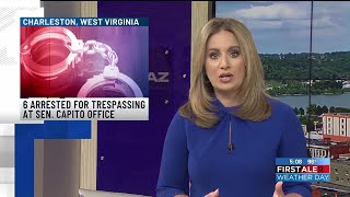 6 people charged with trespassing