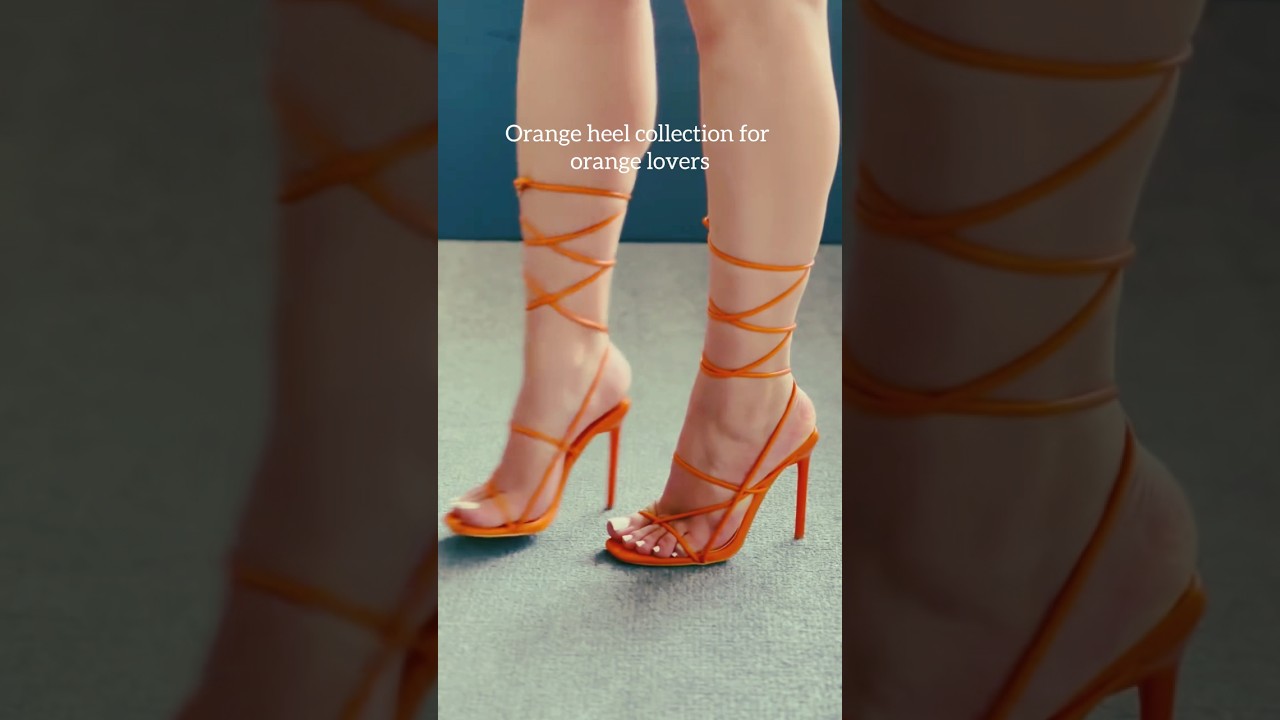 Stunning Orange Heels Collection 🧡 Bold & Elegant High Heel Styles You’ll Love 👠✨