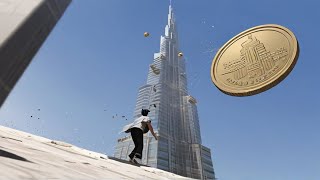 Ist es gefährlich, eine Münze vom Burj Khalifa zu werfen?