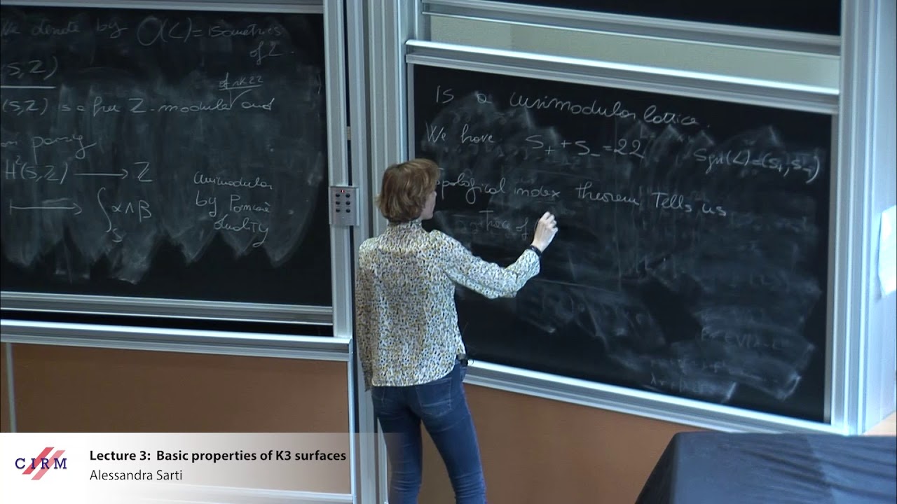 Alessandra Sarti Topics On K3 Surfaces Lecture 3 Basic Properties