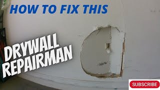 How to patch large hole in wall drywall repair patching process step by step like a drywall pro Profile