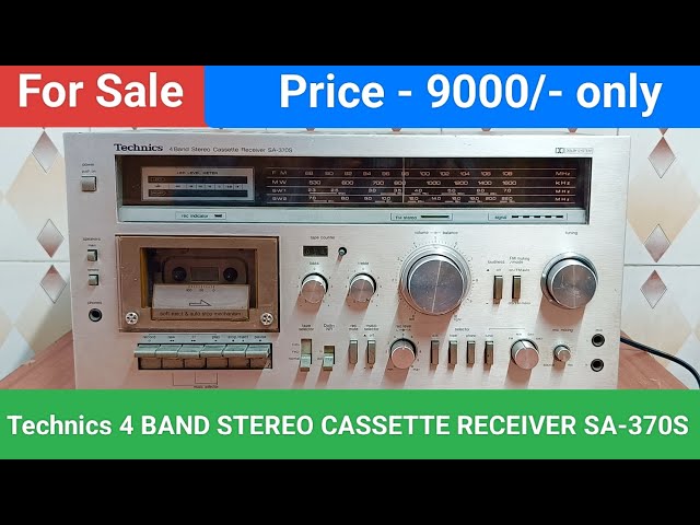 Technics 4 BAND STEREO CASSETTE RECEIVER SA-370 Made In Japan