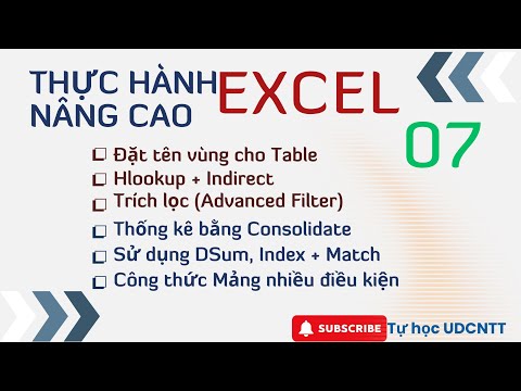 Video Excel nâng cao #25. Thực hành tổng hợp các hàm EXCEL... - youtube