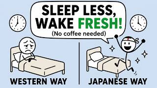 How to Sleep LESS hours and wake up FRESH like the Japanese