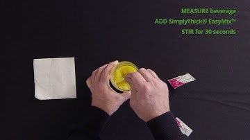 Orange Juice Mixing Demo, Nectar Mildly Thick (Packet) - SimplyThick® EasyMix™