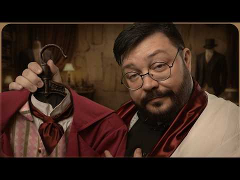 АСМР ПОРТНОЙ 19 века - ПРИМЕРКА КОСТЮМА Доктору - Историческая Ролевая игра