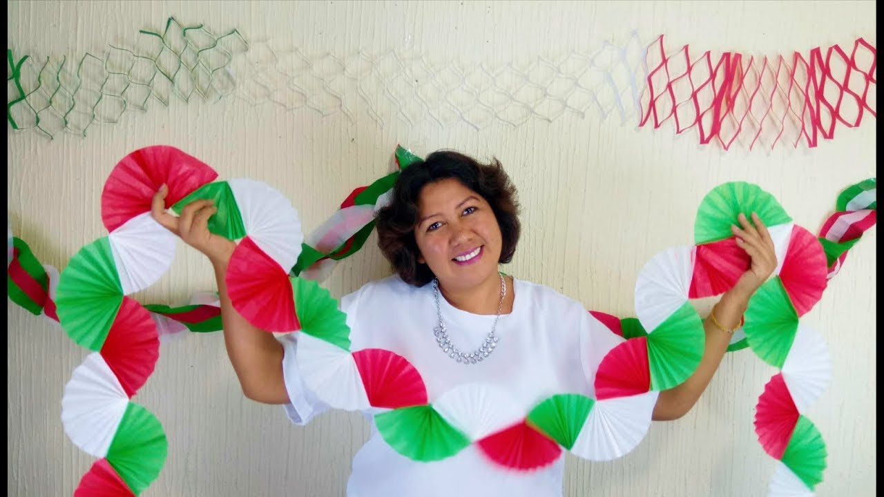 Manualidades / Diy / Adornos de Papel para el 15 de Septiembre / Cadenas De Papel YouTube Manualidades / Diy / Adornos de Papel para el 15 de Septiembre / Cadenas De Papel YouTube