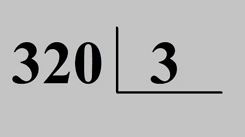 Como dividir 8 por 320?