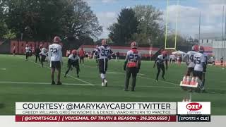 Greg Newsome, Denzel Ward, Greedy Williams Look Good on the Practice Field - Sports 4 CLE, 10/13/21