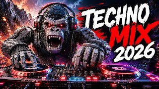 🦍 TECHNO MIX 2026: Popular Songs Mashups &amp; Remixes | Gym Workout &amp; Night Drive Club Banger