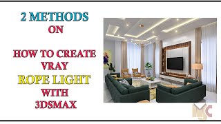 How to create Rope Light/ Strip light/ POP light in 3dsmax #3dsmax #light